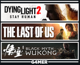 The Last of Us 1 + Dying Light 2 + Wukong The Last of Us 1 + Dying Light 2 + Wukong