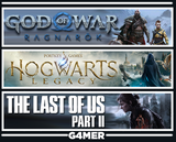Hogwarts Legacy + Ragnarök + The Last of Us 2