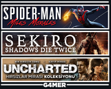 Spider Man Miles M + Sekiro + UNCHARTED Spider Man Miles M + Sekiro + UNCHARTED