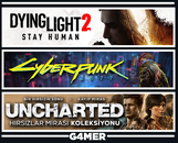 Cyberpunk 2077 + Dying Light 2 + UNCHARTED