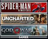 God of War + Spider-Man RE + UNCHARTED