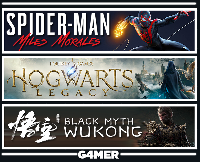 Hogwarts Legacy + Spider Man Miles + Wukong Hogwarts Legacy + Spider Man Miles + Wukong