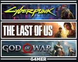 The Last of Us Part 1 + God of War + Cyberpunk