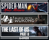 Spider Man Miles + Wukong + The Last of Us 2