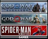 God of War + Ragnarök + Spider-Man RE