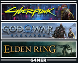 GOW Ragnarök + Cyberpunk 2077 + Elden Ring