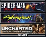 Cyberpunk 2077 + Spider Man Miles M + UNCHARTED