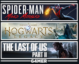 Hogwarts Legacy +Miles Morales+The Last Of Us 2