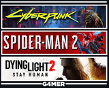 Spider-Man 2 + Cyberpunk 2077 + Dying Light 2