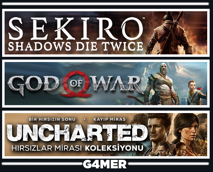 God of War + Sekiro + UNCHARTED God of War + Sekiro + UNCHARTED