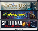Cyberpunk + Hogwarts Legacy + Spider Man Miles