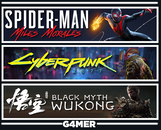 Cyberpunk + SpiderMan Miles + Black Myth Wukong