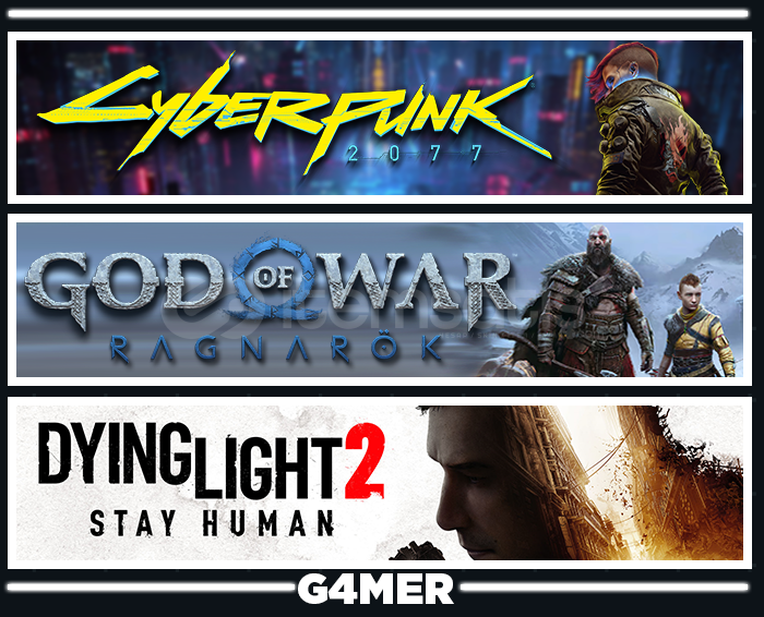 GOW Ragnarök + Cyberpunk 2077 + Dying Light 2 GOW Ragnarök + Cyberpunk 2077 + Dying Light 2