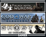 God Of War Ragnarök + Wukong +Ghost of Tsushima