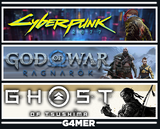 GOW Ragnarök + Cyberpunk + Ghost of Tsushima