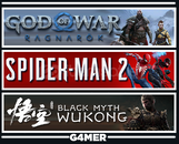 Spider-Man 2 + Ragnarök + Black Myth Wukong