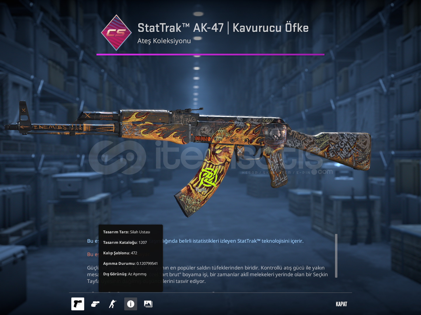 StatTrak™ AK-47 | Kavurucu Öfke StatTrak™ AK-47 | Kavurucu Öfke