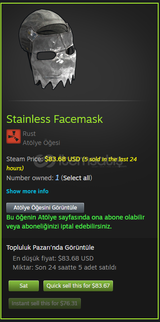 Stainless Facemask