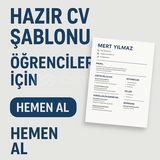 Staj İçin Hazır CV