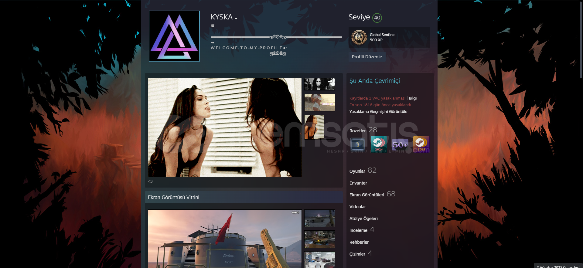 STAM 40 LEVEL 82 OYUNLU 10 YILLIK HESAP  STAM 40 LEVEL 82 OYUNLU 10 YILLIK HESAP