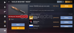 standoff 2 bıçaklı hesap