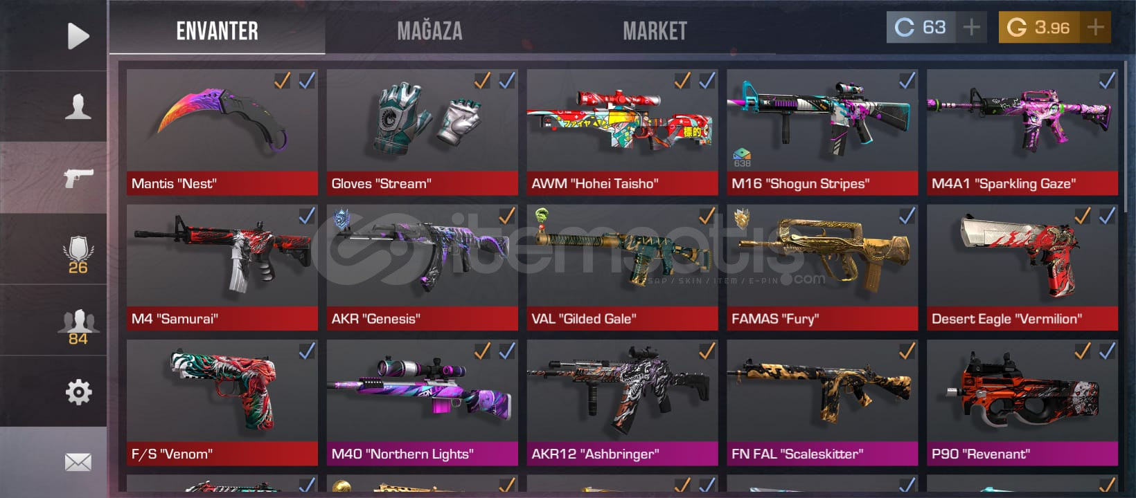 standoff 2 full dolu hesap