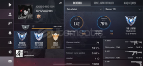 STANDOFF2 SMURFLEMELİK HESAP!!