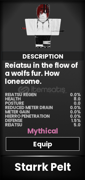 Starrk Pelt - Type Soul Starrk Pelt - Type Soul