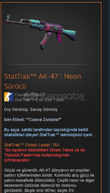 StatTrak™ AK-47 | Neon Sürücü