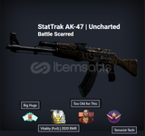 StatTrak AK-47 Uncharted Battle Scarred 2