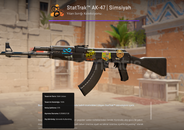 STATTRAK AK47 FT STICKERLI SIMSIYAH