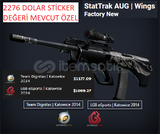 StatTrak AUG Wings Factory New ÖZEL STİCKERLİ