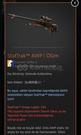 StatTrak™ AWP | Ölüm isim etiketli