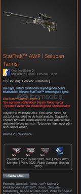 StatTrak-AWP Solucan Tanrısı