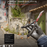 ★ StatTrak™ Butterfly Knife | Crimson Web 