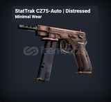 StatTrak CZ75-Auto Distressed Minimal Wear