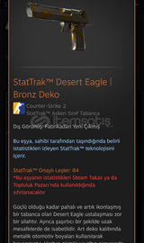 StatTrak™ Desert Eagle | Bronz Deko