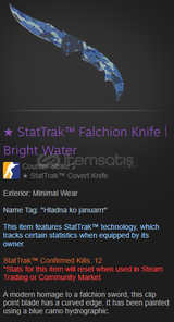 ★ StatTrak™ Falchion Knife | Bright Water