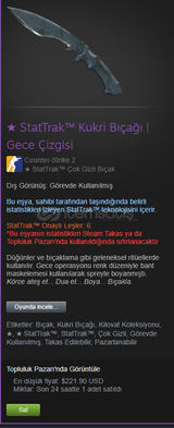 ★ StatTrak™ Kukri Bıçağı | Gece Çizgisi