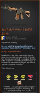 StatTrak™ M4A4 | Şeffaf Şarjör