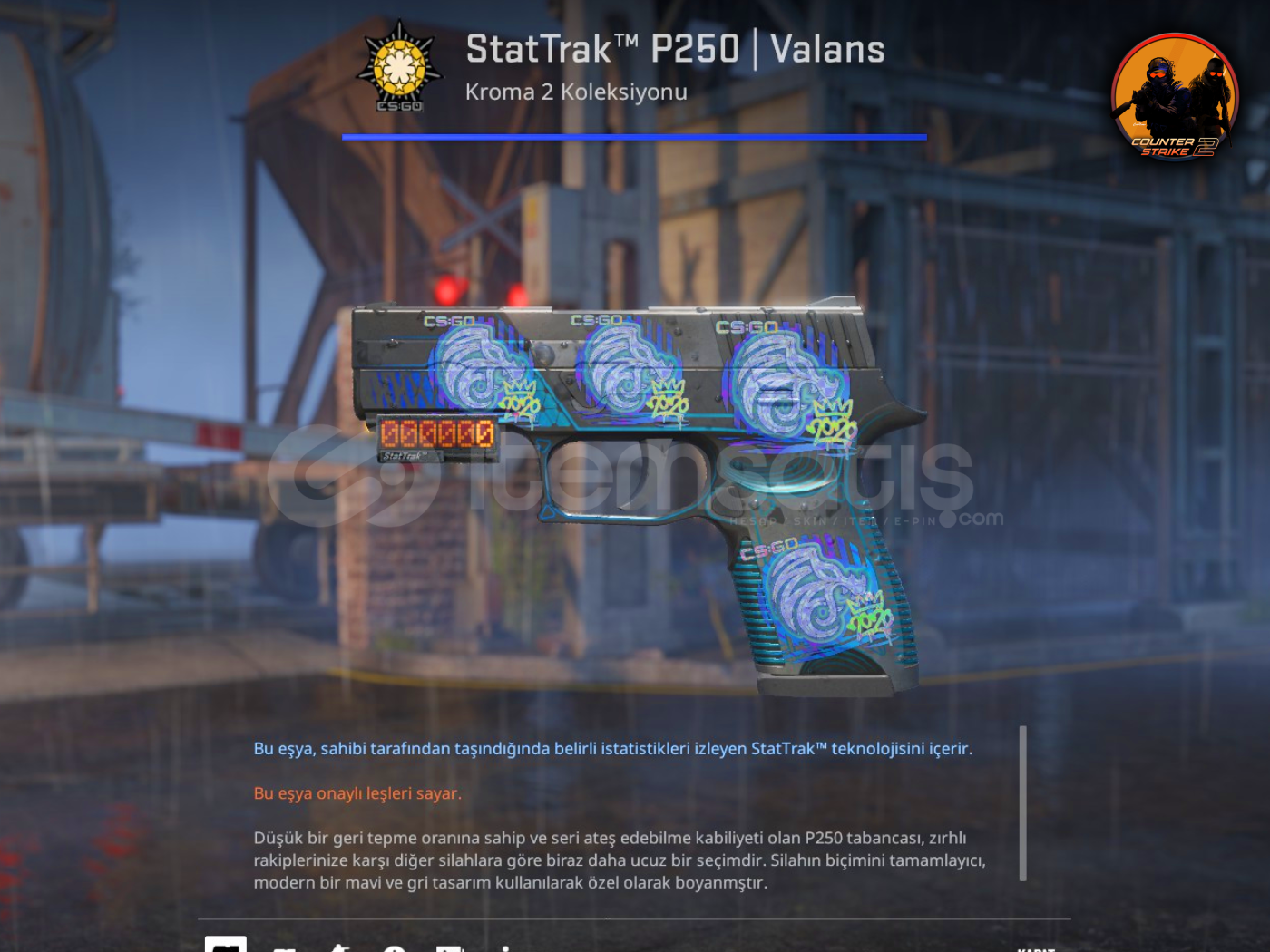⚡StatTrak™ P250 | Valans 4x Holo Stickers ⚡StatTrak™ P250 | Valans 4x Holo Stickers