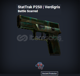 StatTrak P250 Verdigris Battle Scarred