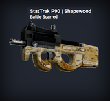 StatTrak P90 Shapewood Battle Scarred