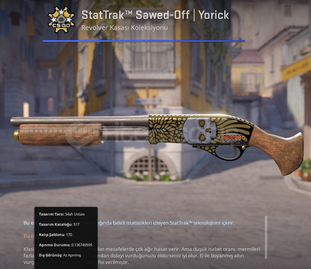StatTrak™ Sawed-Off | Ýorick Minimal Wear 0.13 StatTrak™ Sawed-Off | Ýorick Minimal Wear 0.13