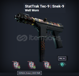 StatTrak Tec-9 Snek-9 Well Worn