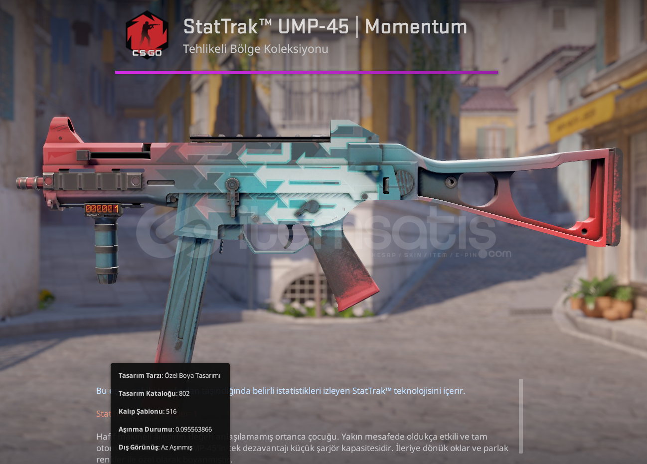 StatTrak UMP-45 | Momentum Minimal Wear 0.09 StatTrak UMP-45 | Momentum Minimal Wear 0.09