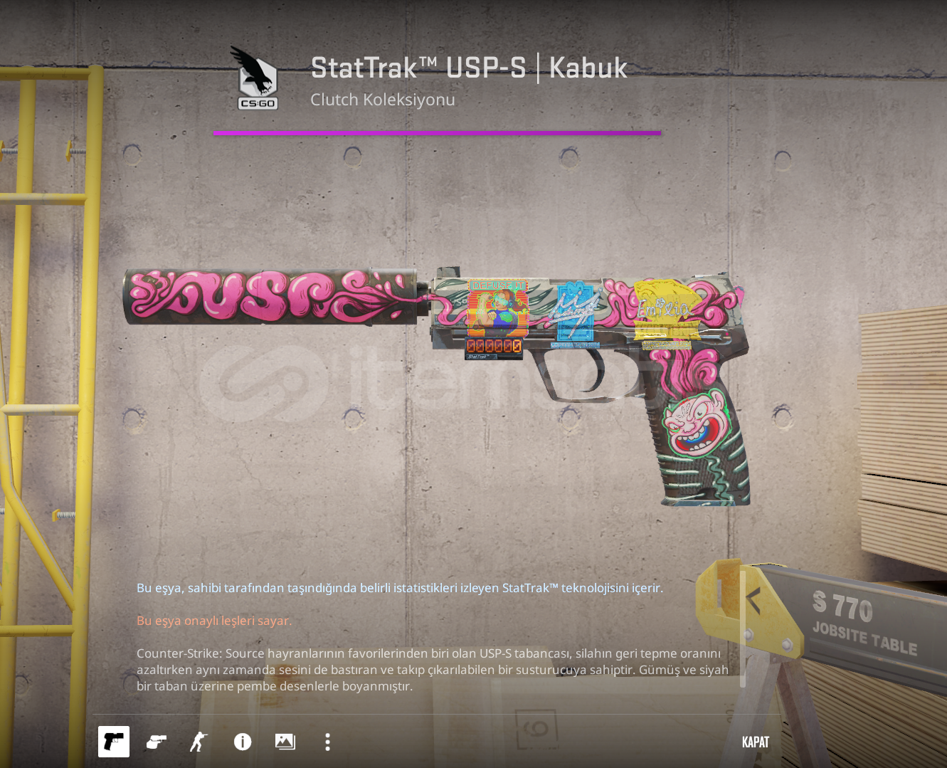StatTrak™ USP-S | Cortex (Well-Worn) StatTrak™ USP-S | Cortex (Well-Worn)