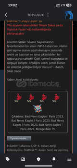 (StatTrak) USP-S kurşun namlu