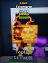 [STEAL A BRAINROT] 12m/s Lava Telemorte