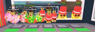 Steal A Brainrot 10 adet lucky block.